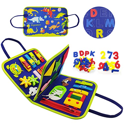 Goujfol Activity Board Montessori Spielzeug, Busy Board für Kinder, Schuhe Binden Lernen Kleinkinder Motorikbrett, Lernen Feinmotorik Brett und Grundleben Baby Goujfol Activity Board Montessori Spielzeug, Busy Board für Kinder, Schuhe Binden Lernen Kleinkinder Motorikbrett, Lernen Feinmotorik Brett und Grundleben Baby von Goujfol