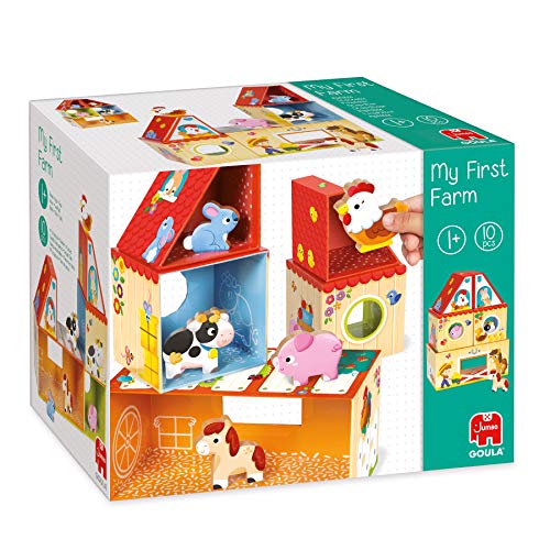 Goula 53470 Vorschulspielzeug Stapel-und Bauspielzeug für Jungen und Mädchen ab 1 Jahr, bunt von Goula