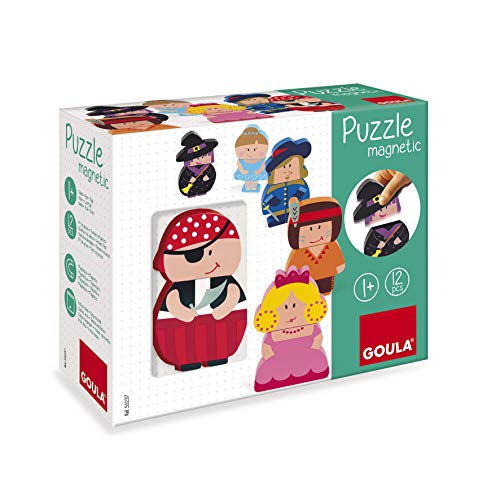 Jumbo Spiele Goula Magnetisches Holzpuzzle Figuren 12-teilig Jumbo Spiele Goula Magnetisches Holzpuzzle Figuren 12-teilig von Goula