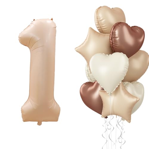 Zahl Luftballon 1 Beige, Groß Helium Creme Braun Ballons 1 Kaffee Aprikose with Nude Neutraler Stern Ballon Herz Folienballon Set für Mädchen 1. Geburtstag Party Deko Hochzeit Babyparty Dekoration Zahl Luftballon 1 Beige, Groß Helium Creme Braun Ballons 1 Kaffee Aprikose with Nude Neutraler Stern Ballon Herz Folienballon Set für Mädchen 1. Geburtstag Party Deko Hochzeit Babyparty Dekoration von Govpy