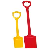Schaufel Set robust rot/gelb 55 und 40cm 2 Teile von Gowi