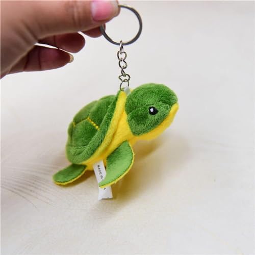 Grüne Schildkröte Gefüllte Mini Meeresschildkröte Tier Plüsch Schildkröte Entzückende Süße Stofftier Party Dekorationen für Erwachsene für Geburtstag Geschenk Tasche Zubehör Geburtstag Strand Ozean von Gowxs