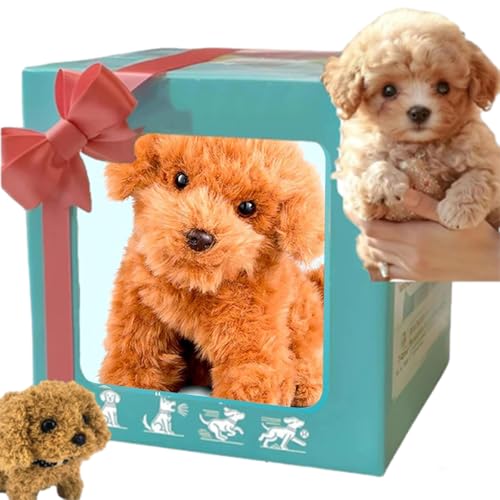 Gqiwub Robot Puppy Dog Realistic, Roboterhund, Nicoo - My Realistic Robot Puppy, 2025 Smart AI Robot Dog, That Walk and Bark - Walking, Barking, Tail Wagging (A) von Gqiwub