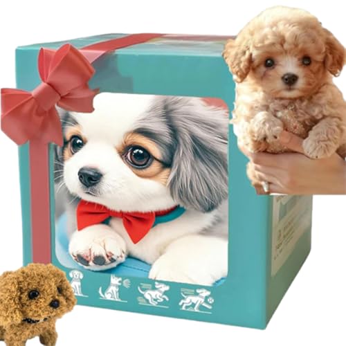 Gqiwub Robot Puppy Dog Realistic, Roboterhund, Nicoo - My Realistic Robot Puppy, 2025 Smart AI Robot Dog, That Walk and Bark - Walking, Barking, Tail Wagging (B) von Gqiwub