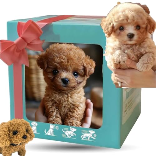 Gqiwub Robot Puppy Dog Realistic, Roboterhund, Nicoo - My Realistic Robot Puppy, 2025 Smart AI Robot Dog, That Walk and Bark - Walking, Barking, Tail Wagging (C) von Gqiwub