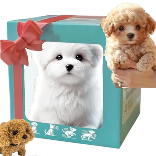 Gqiwub Robot Puppy Dog Realistic, Roboterhund, Nicoo - My Realistic Robot Puppy, 2025 Smart AI Robot Dog, That Walk and Bark - Walking, Barking, Tail Wagging (E) von Gqiwub