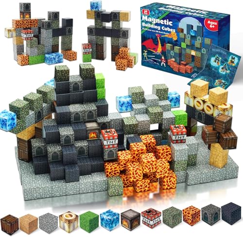 GraceDuck 60PCS Magnetische Bausteine Spielzeug für Kinder: Bauen Sie EIN Magnetisches Dunkles Schloss Set – Magnetwürfel Spielzeug – Montessori Sensorikspielzeug ab 3-9 Jahren Mädchen und Jungen GraceDuck 60PCS Magnetische Bausteine Spielzeug für Kinder: Bauen Sie EIN Magnetisches Dunkles Schloss Set – Magnetwürfel Spielzeug – Montessori Sensorikspielzeug ab 3-9 Jahren Mädchen und Jungen von GraceDuck