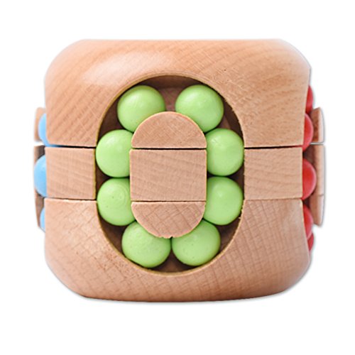 Gracelaza Denksportaufgaben Cube - Holzspielzeug - Knobelspiel - 3D Puzzle - Geduldspiel aus Holz - Ideal Mind Spielzeug und Geschenk für Junge und Mädchen von Gracelaza