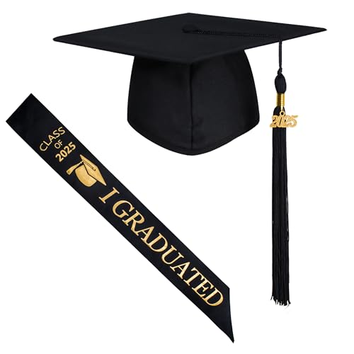 GraduationMall 2025 Doktorhut und Schärpe für Abschlussfeier, Party Dekoration Geschenke Schwarz GraduationMall 2025 Doktorhut und Schärpe für Abschlussfeier, Party Dekoration Geschenke Schwarz von GraduationMall