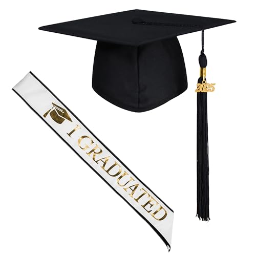 GraduationMall 2025 Doktorhut und Schärpe für Abschlussfeier, Party Dekoration Geschenke Weiß GraduationMall 2025 Doktorhut und Schärpe für Abschlussfeier, Party Dekoration Geschenke Weiß von GraduationMall