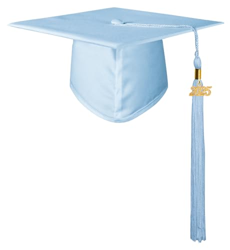 GraduationMall Doktorhut Studentenhut,Uni Abschluss Hut 2025 Anhänger Quaste für die Abschlussfeier vom Hochschule,Abitur,Bachelor Hut Himmelblau GraduationMall Doktorhut Studentenhut,Uni Abschluss Hut 2025 Anhänger Quaste für die Abschlussfeier vom Hochschule,Abitur,Bachelor Hut Himmelblau von GraduationMall