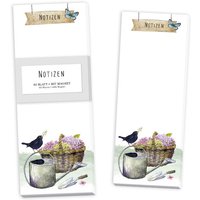 Notizblöckchen mit Gartenmotiv, 60 Blatt, 21cm x 8cm Notizblöckchen mit Gartenmotiv, 60 Blatt, 21cm x 8cm von Grätz