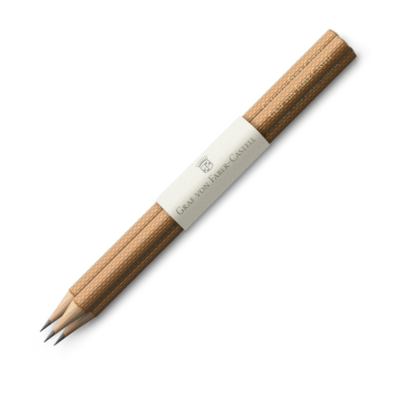 Graf von Faber-Castell Bleistifte Guilloche Cognac Braun 3 Stk. von Graf von Faber-Castell