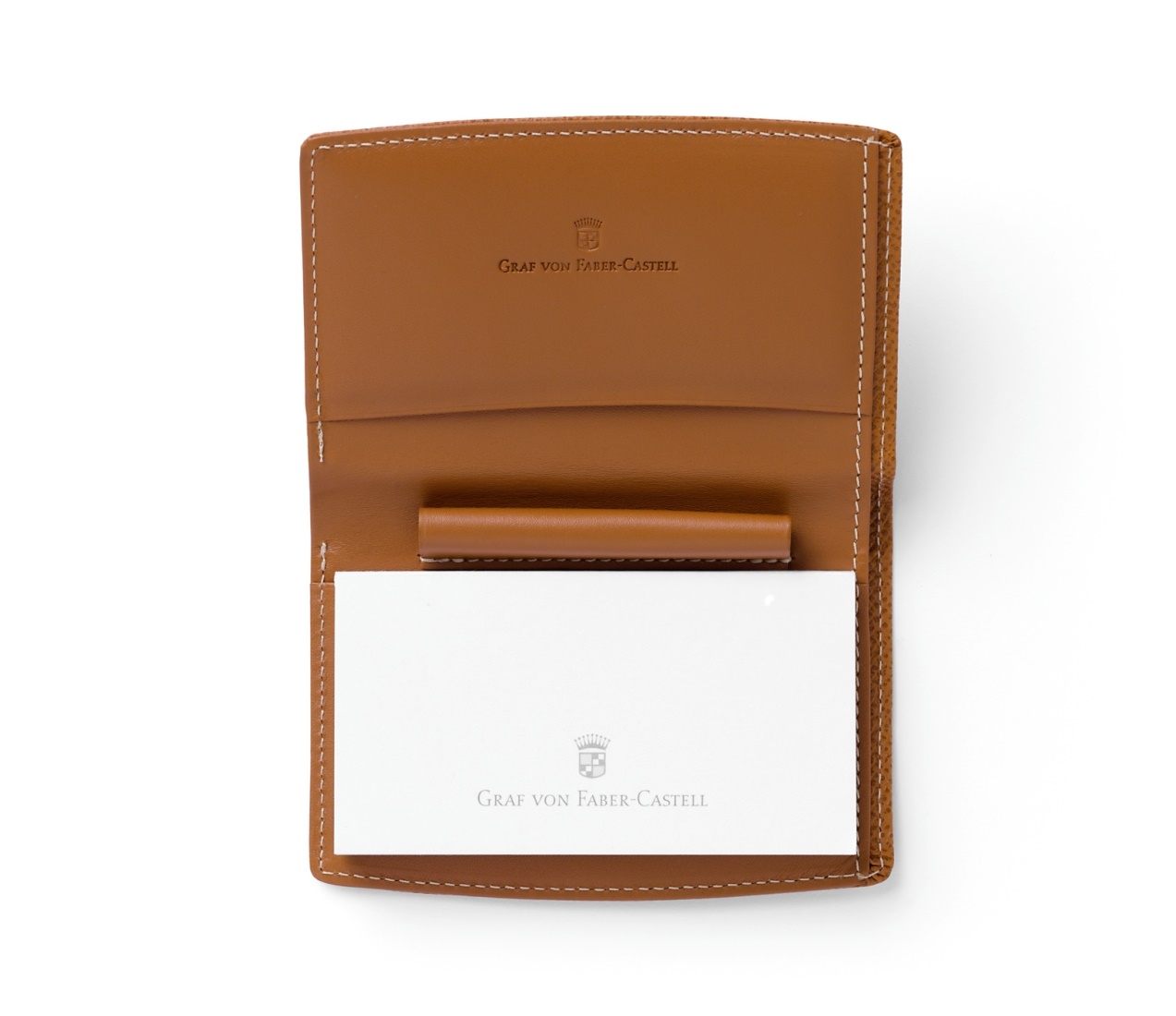 Graf von Faber-Castell Blocketui Epsom mit Schlaufe Querformat cognac Graf von Faber-Castell Blocketui Epsom mit Schlaufe Querformat cognac von Graf von Faber-Castell