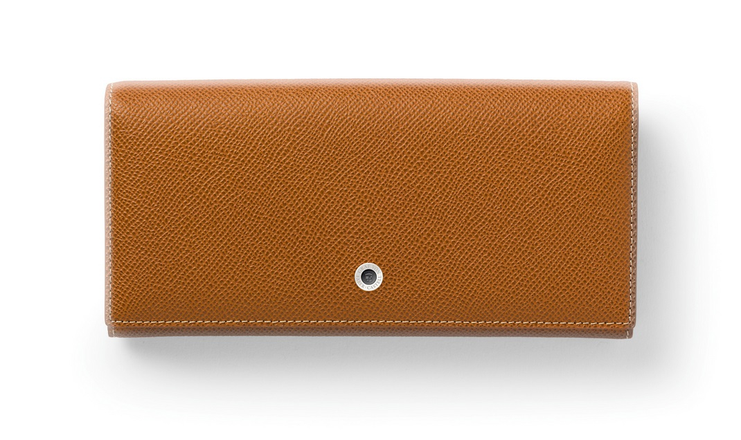 Graf von Faber-Castell Geldbörse Damen Epsom Druckknopf Cognac von Graf von Faber-Castell
