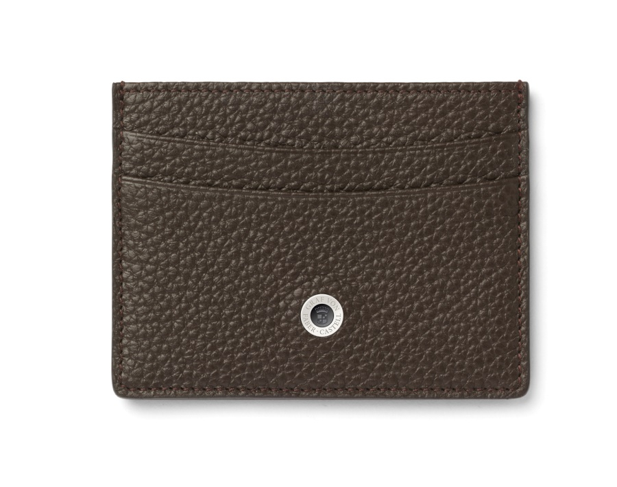 Graf von Faber-Castell Kreditkartenetui zweiseitig Cashmere dunkelbraun von Graf von Faber-Castell