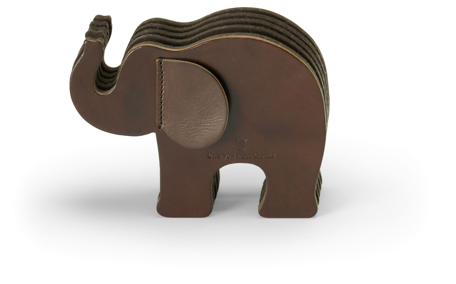 Graf von Faber-Castell Stifteköcher Elefant Medium Dunkelbraun von Graf von Faber-Castell