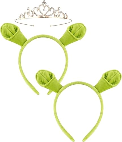 Grüner Ogerohren Haarreif mit Krone Prinzessin Stirnband Ogress Kostüm Monster Halloween Weihnachten Festival Mottoparty Cartoon Cosplay Kostüm Zubehör Kopfbedeckung Kopfbedeckung Verkleidung Grüner Ogerohren Haarreif mit Krone Prinzessin Stirnband Ogress Kostüm Monster Halloween Weihnachten Festival Mottoparty Cartoon Cosplay Kostüm Zubehör Kopfbedeckung Kopfbedeckung Verkleidung von Grafanty