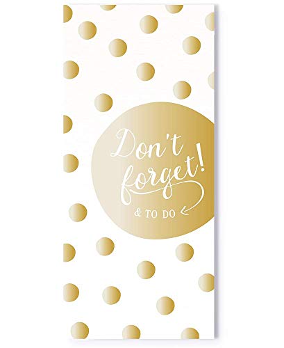 Grafik-Werkstatt 63510 Gold ToDo Block | 97 Blatt mit Listen-Eindruck Don´t Forget | 9,5 x 21 cm Grafik-Werkstatt 63510 Gold ToDo Block | 97 Blatt mit Listen-Eindruck Don´t Forget | 9,5 x 21 cm von Grafik-Werkstatt