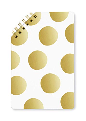 Grafik-Werkstatt 63523 Notizblock mit 45° Spirale | 50 Blatt liniert | Kupferschnitt| Punkte | 9,5 x 14,5 cm, Gold Grafik-Werkstatt 63523 Notizblock mit 45° Spirale | 50 Blatt liniert | Kupferschnitt| Punkte | 9,5 x 14,5 cm, Gold von Grafik-Werkstatt