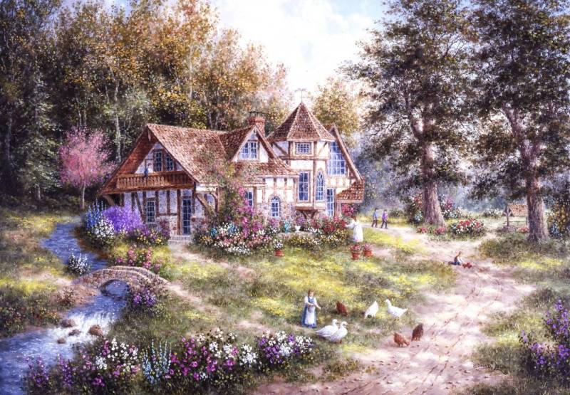 Grafika Kids Dennis Lewan - Glacier Ridge Manor 12 Teile Puzzle Grafika-F-31420 von Grafika Kids