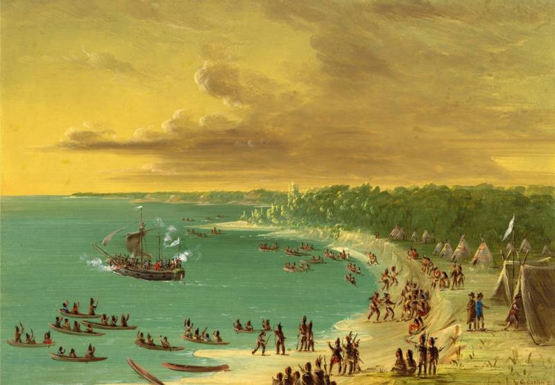 Grafika Kids George Catlin: First Sailing of the Griffin on Lake Erie. August 7, 1679, 1847-1848 104 Teile Puzzle Grafika-F-31859 von Grafika Kids