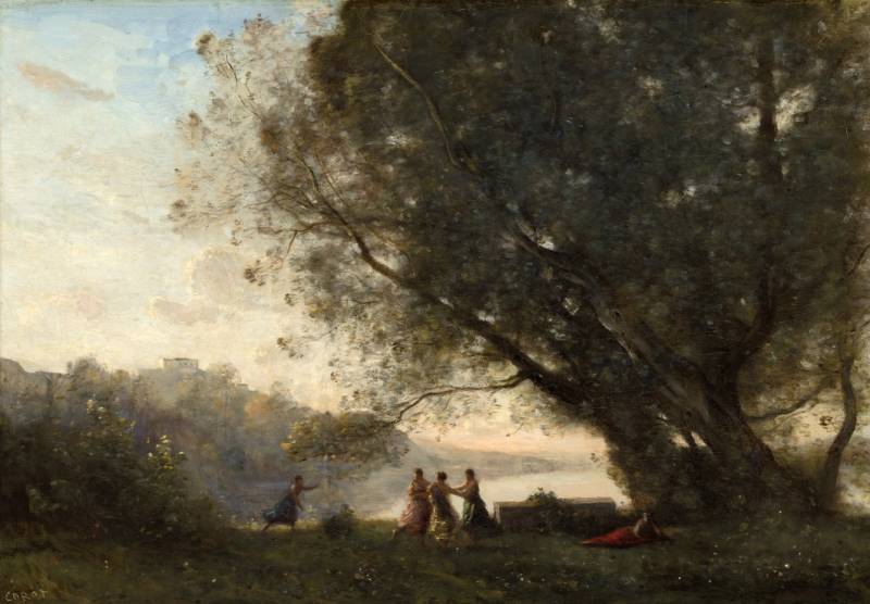 Grafika Kids Jean-Baptiste-Camille Corot: Dance under the Trees at the Edge of the Lake, 1865-1870 12 Teile Puzzle Grafika-F-31224 von Grafika Kids