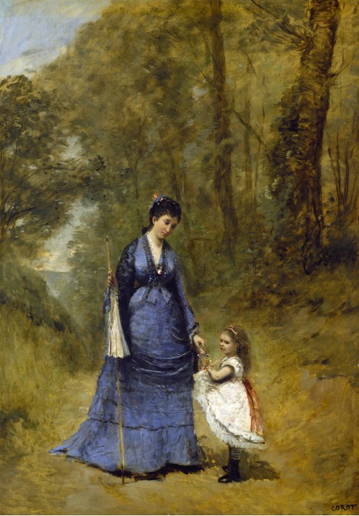Grafika Kids Jean-Baptiste-Camille Corot: Madame Stumpf and Her Daughter, 1872 12 Teile Puzzle Grafika-F-31218 von Grafika Kids