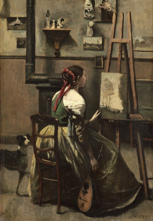 Grafika Kids Jean-Baptiste-Camille Corot: The Artist's Studio, 1868 12 Teile Puzzle Grafika-F-31230 von Grafika Kids