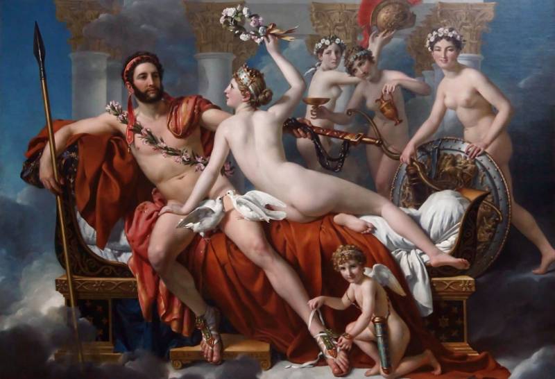 Grafika Kids XXL Teile - Jacques-Louis David: Mars entwaffnet durch Venus und die Grazien, 1824 12 Teile Puzzle Grafika-Kids-00373 von Grafika Kids