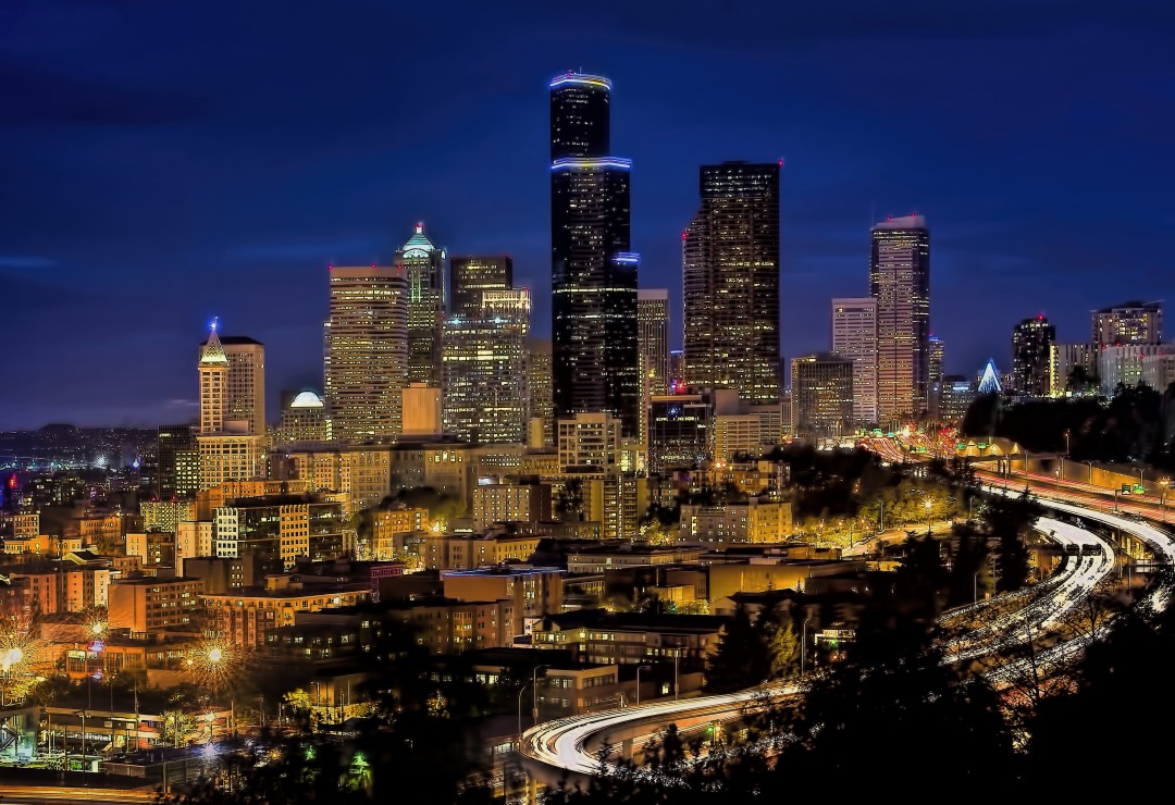 Grafika Kids XXL Teile - Seattle by Night 12 Teile Puzzle Grafika-Kids-00680 von Grafika Kids