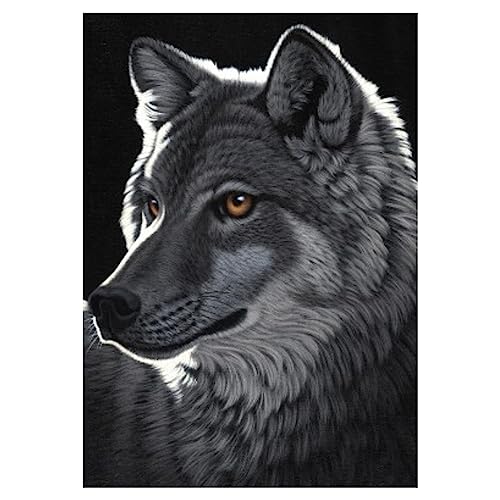 Puzzle 1000 Teile - Schim Schimmel - Night Wolf von Grafika
