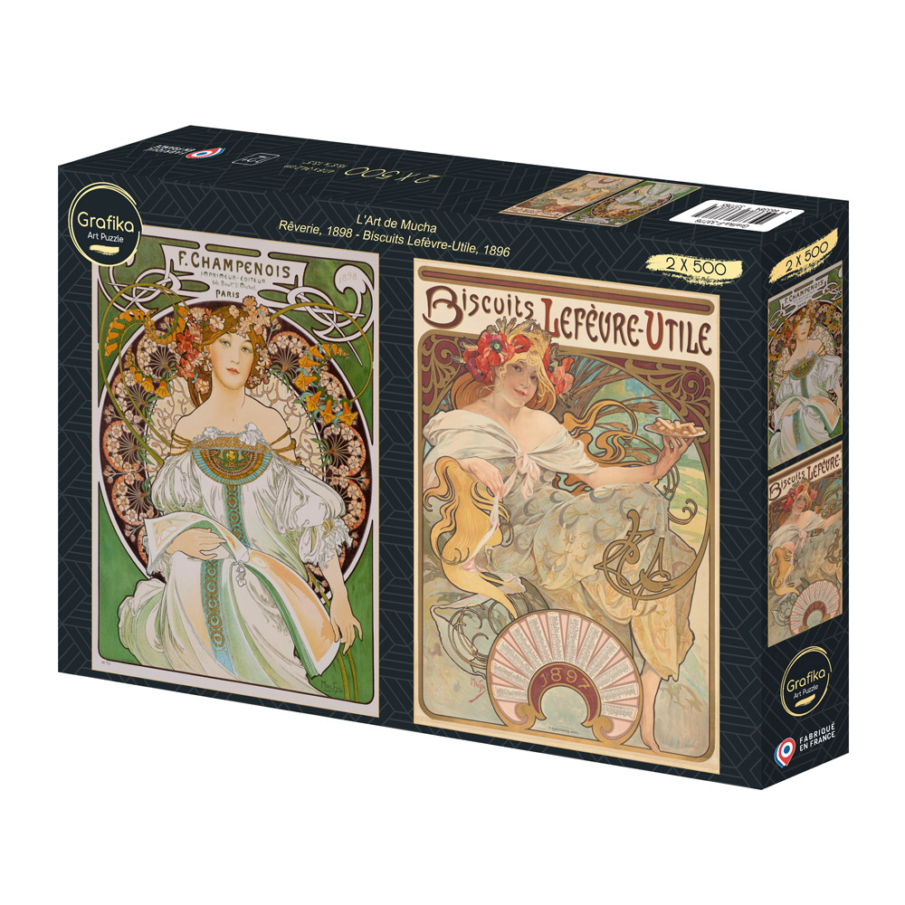 Grafika 2 Puzzles - L'Art de Mucha : Rêverie, 1898 - Biscuits Lefèvre-Utile, 1896 500 Teile Puzzle Grafika-F-33776 Grafika 2 Puzzles - L'Art de Mucha : Rêverie, 1898 - Biscuits Lefèvre-Utile, 1896 500 Teile Puzzle Grafika-F-33776 von Grafika