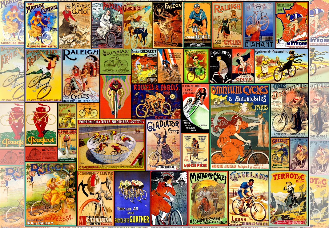 Grafika Alte Fahrrad-Poster 1000 Teile Puzzle Grafika-F-33677 von Grafika