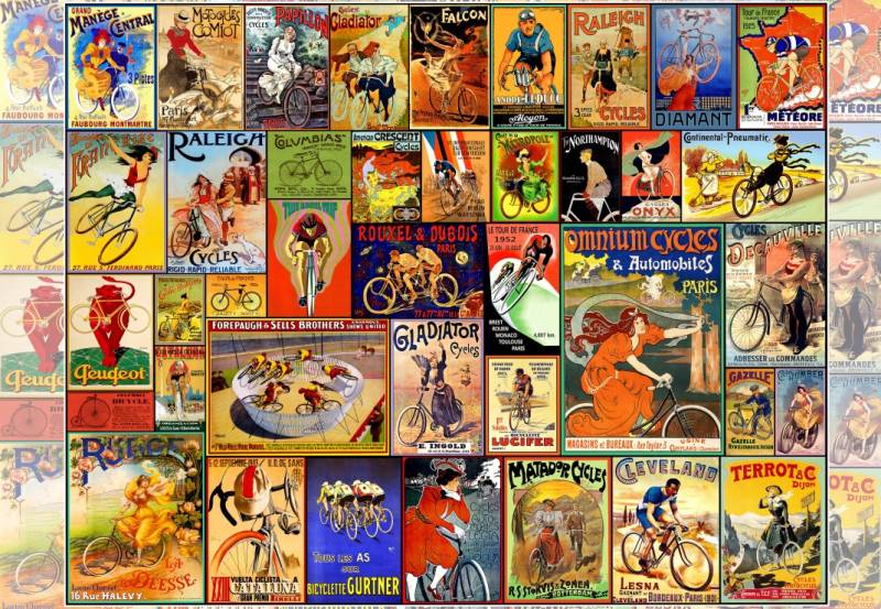 Grafika Alte Fahrrad-Poster 1000 Teile Puzzle Grafika-F-33677 von Grafika