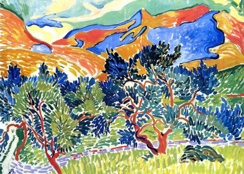 Grafika André Derain - Berge bei Collioure 500 Teile Puzzle Grafika-F-33660 von Grafika