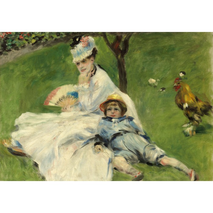 Grafika - Auguste Renoir: Madame Monet and Her Son, 1874 - 1000 Teile von Grafika