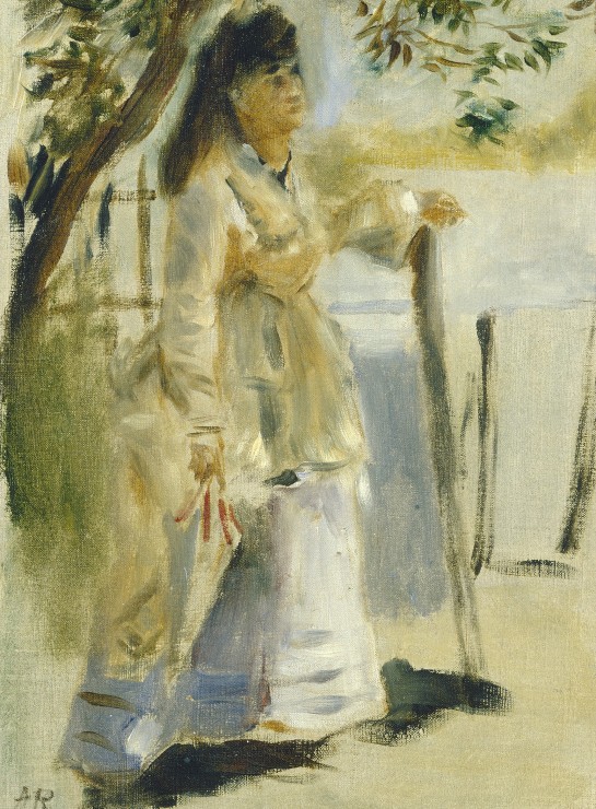 Grafika Auguste Renoir: Woman by a Fence, 1866 2000 Teile Puzzle Grafika-F-30514 von Grafika