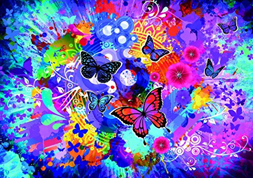 Grafika - Bunte Blumen und Schmetterlinge, 1500 Teile Puzzle - Natur & Wald - Zeitgenössische farbige Darstellung - Puzzle für Erwachsene Grafika - Bunte Blumen und Schmetterlinge, 1500 Teile Puzzle - Natur & Wald - Zeitgenössische farbige Darstellung - Puzzle für Erwachsene von Grafika