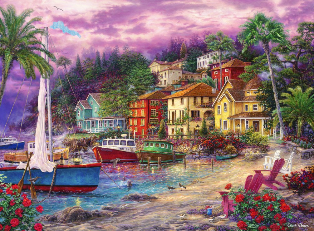 Grafika Chuck Pinson - On Golden Shores 2000 Teile Puzzle Grafika-F-30758 von Grafika