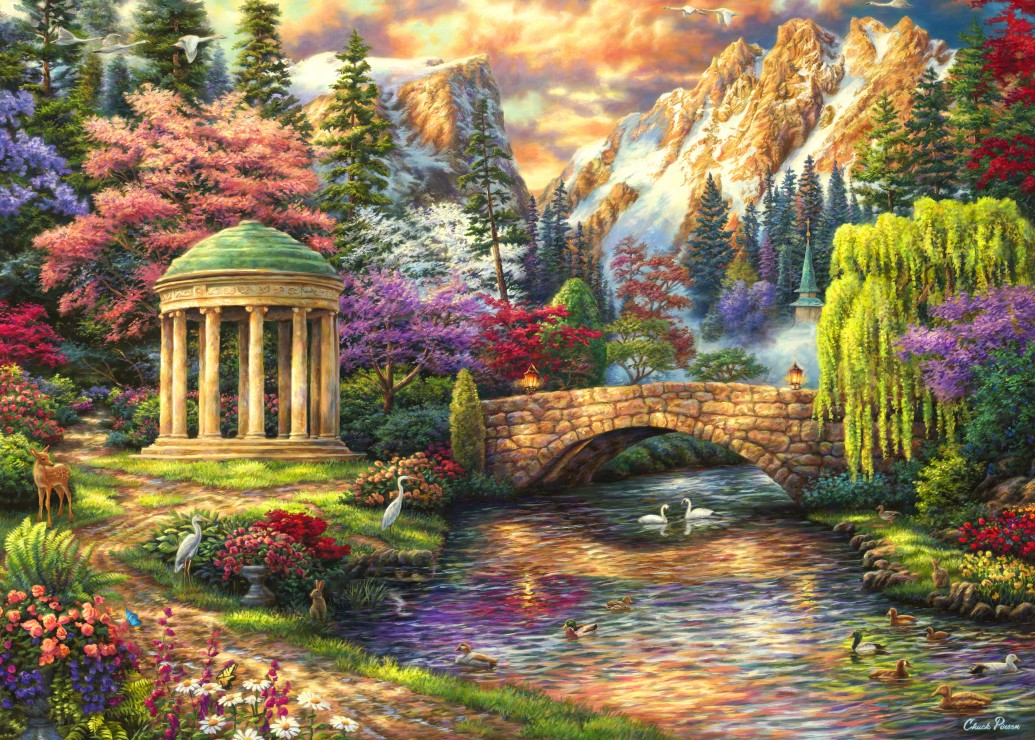Grafika Chuck Pinson - Peace of the Garden 500 Teile Puzzle Grafika-F-33330 Grafika Chuck Pinson - Peace of the Garden 500 Teile Puzzle Grafika-F-33330 von Grafika