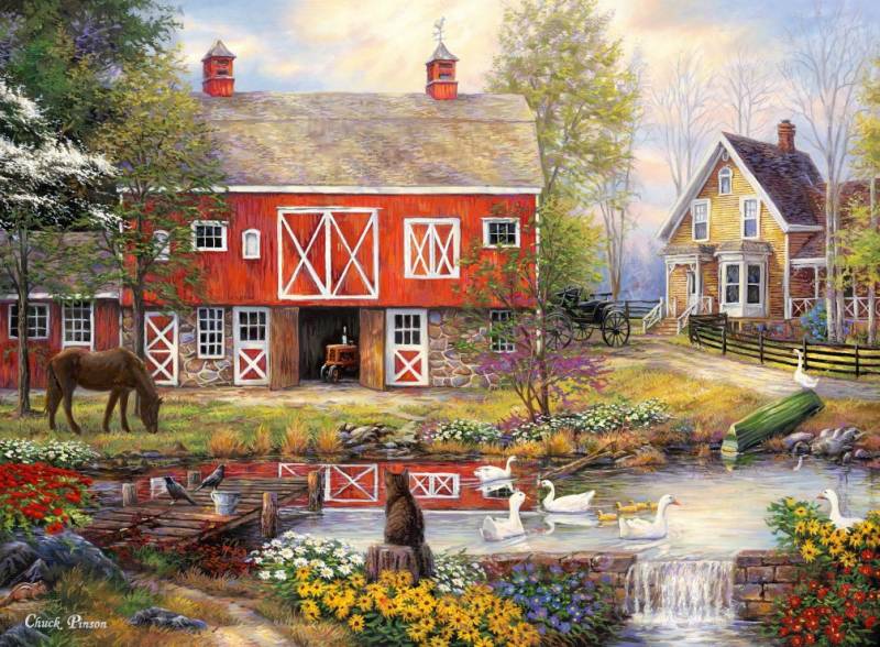 Grafika Chuck Pinson - Reflections On Country Living 2000 Teile Puzzle Grafika-F-30770 Grafika Chuck Pinson - Reflections On Country Living 2000 Teile Puzzle Grafika-F-30770 von Grafika