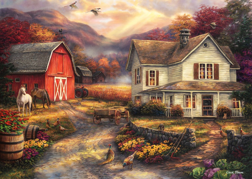Grafika Chuck Pinson - Relaxing on the Farm 500 Teile Puzzle Grafika-F-32234 Grafika Chuck Pinson - Relaxing on the Farm 500 Teile Puzzle Grafika-F-32234 von Grafika