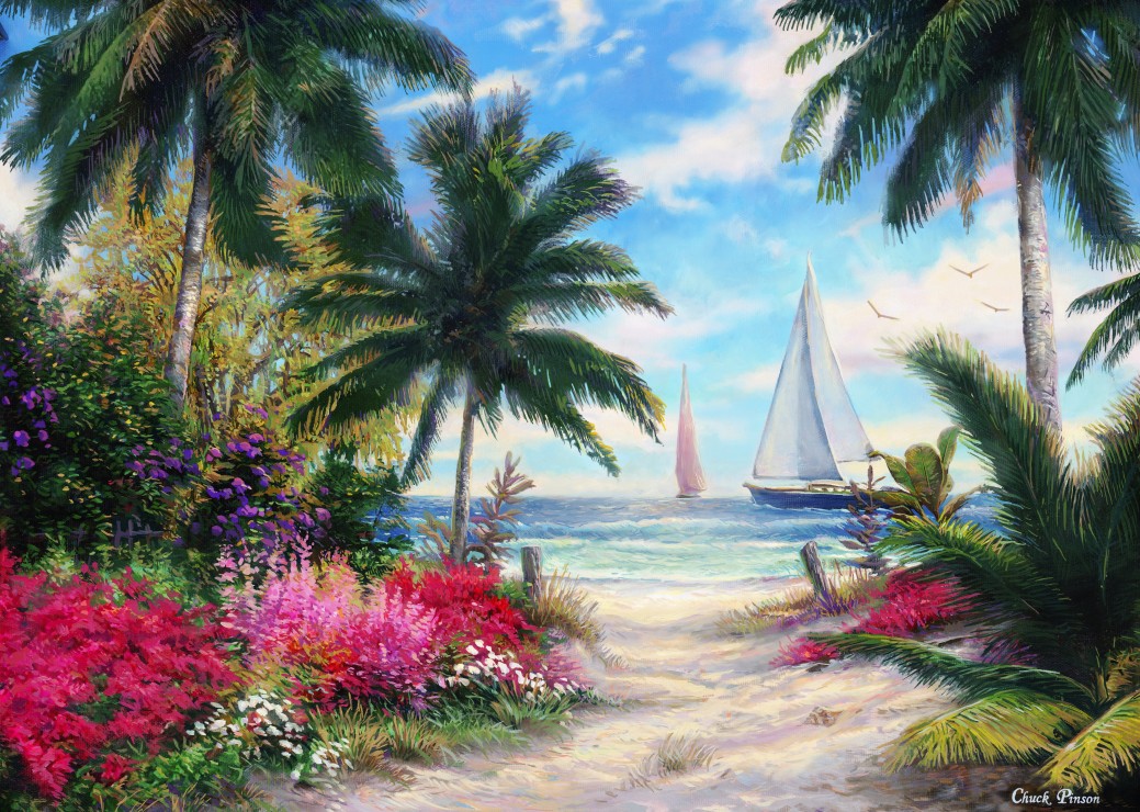 Grafika Chuck Pinson - Sea Breeze Trail 500 Teile Puzzle Grafika-F-32236 Grafika Chuck Pinson - Sea Breeze Trail 500 Teile Puzzle Grafika-F-32236 von Grafika