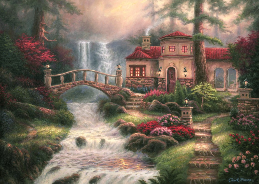 Grafika Chuck Pinson - Sierra River Falls 500 Teile Puzzle Grafika-F-32239 Grafika Chuck Pinson - Sierra River Falls 500 Teile Puzzle Grafika-F-32239 von Grafika