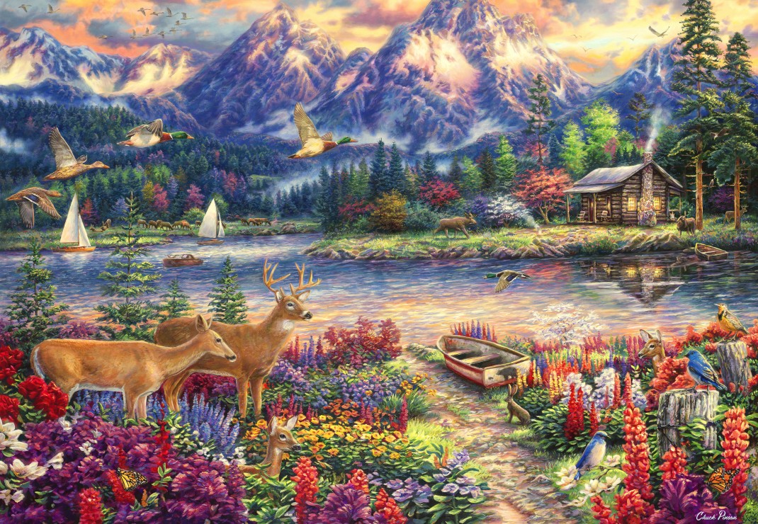 Grafika Chuck Pinson - Spring Mountain Majesty 1000 Teile Puzzle Grafika-F-33332 Grafika Chuck Pinson - Spring Mountain Majesty 1000 Teile Puzzle Grafika-F-33332 von Grafika