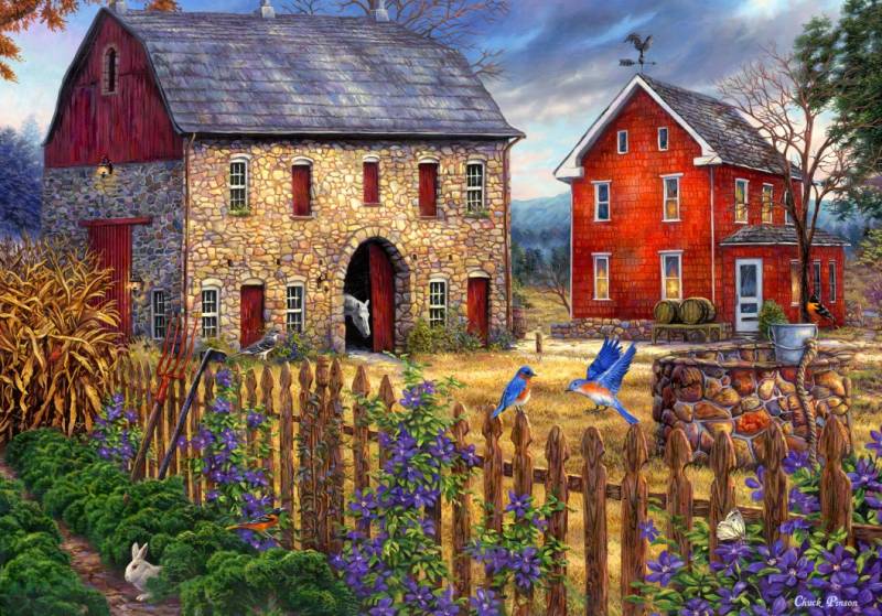 Grafika Chuck Pinson - The Bluebirds' Song 1000 Teile Puzzle Grafika-F-33210 von Grafika