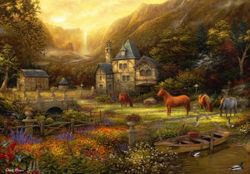 Grafika Chuck Pinson - The Golden Valley 1000 Teile Puzzle Grafika-F-33233 von Grafika