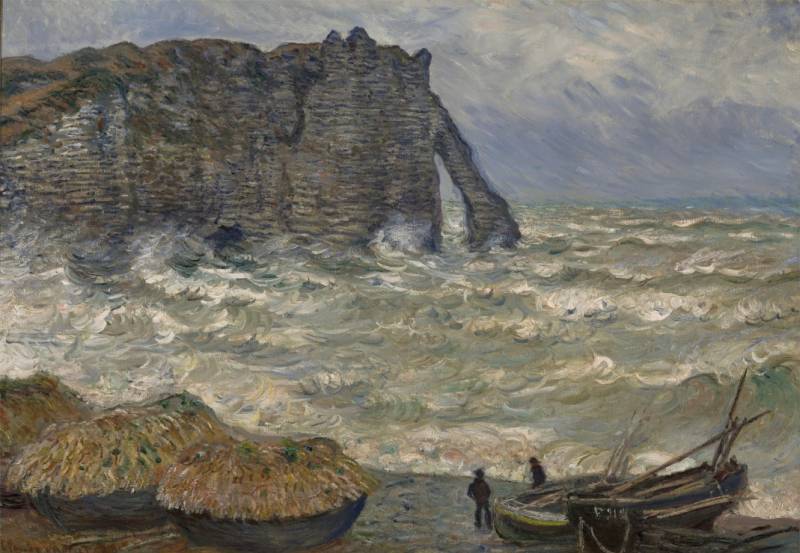 Grafika Claude Monet - Mer agitée à Étretat, 1883 1000 Teile Puzzle Grafika-F-32783 von Grafika