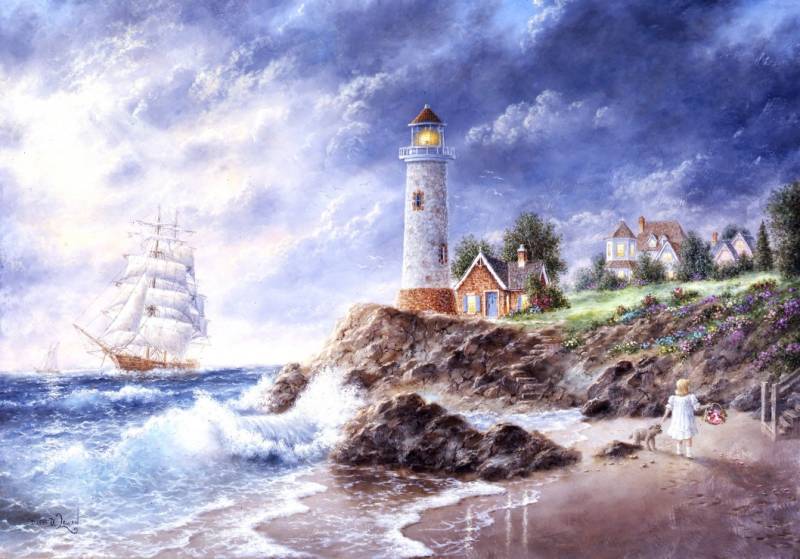 Grafika Dennis Lewan - Anchor Cove 1000 Teile Puzzle Grafika-F-33133 Grafika Dennis Lewan - Anchor Cove 1000 Teile Puzzle Grafika-F-33133 von Grafika